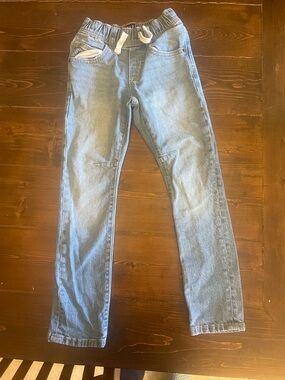 GAP Boys Light Blue Straight-Leg Jeans with Drawstring